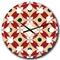 Designart 'Retro Pattern Abstract Design Xiii Mid-Century Modern Wall Clock